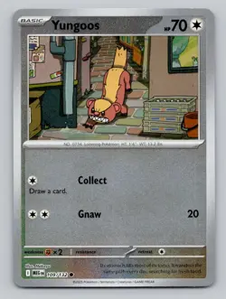Reverse Holo Yungoos 109/132 Common Mega Evolution Pokemon - Image 1