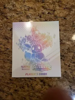 Pokemon TCG Prismatic Evolutions ETB Player's Guide Manual Book - Image 1