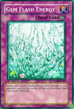 YuGiOh "Gem Flash Energy" #FOTB-EN059 Force of the Breaker 1st Edition! - Image 1