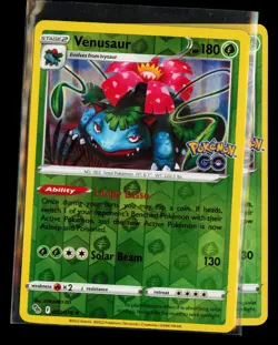 Venusaur 003/078 Holo Rare Pokemon GO Pokemon Reverse Holo NM/M - Image 1