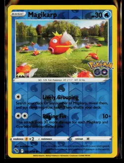 Magikarp 021/078 Common Pokemon GO Pokemon Reverse Holo NM/M - Image 1