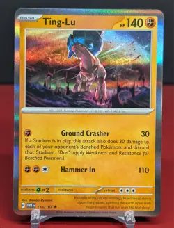 Pokemon Ting-Lu #110/167 Twilight Masquerade Holo Rare - Image 1