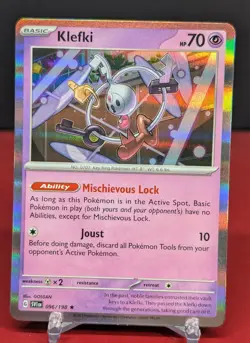 Pokemon Klefki #096/198 English Scarlet & Violet Holo Rare - Image 1