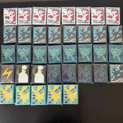 Pokemon TCG Various Sets ETB Deck Sleeves Sealed (Lot Of 37) - Image 1