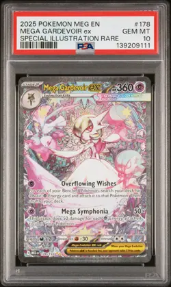 Pokemon Mega Gardevoir ex Mega Evolution Special Illustration Rare #178 PSA 10 - Image 1