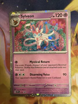 POKEMON TCG SCARLET & VIOLET SYLVEON BLACK STAR PROMO COSMOS HOLO SVP EN 172 - Image 1