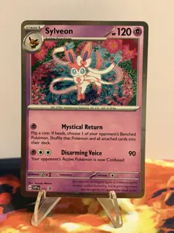 POKEMON TCG SCARLET & VIOLET SYLVEON BLACK STAR PROMO COSMOS HOLO SVP EN 172 - Image 2