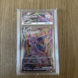 Pokemon TCG Espeon VMAX Holo 0514/14 SCHN GEM PACK VOL.2 - ACE 10 GEM MINT - Image 1