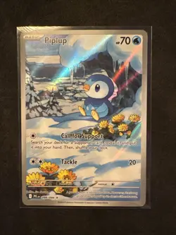 Piplup 098/094 IR Illustration Rare Pokemon TCG Phantasmal Flames English NM - Image 1