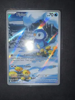 Piplup 098/094 IR Illustration Rare Pokemon TCG Phantasmal Flames English NM - Image 2