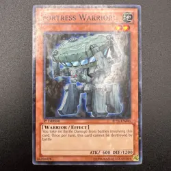 YuGiOh Fortress Warrior BP01-EN206 Starfoil Rare 1st Edition NM - Image 1