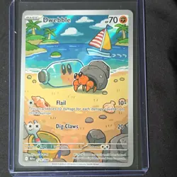 Pokemon TCG Dwebble Sv: Black Bolt 129/086 Illustration Rare Holo Basic HP 70 - Image 1