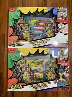 Pokemon TCG Ascended Heroes Premium Poster Collection Lucario & Gardevoir Sealed - Image 1