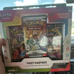 Pokemon TCG First Partner Illustration Collection Series 1 Promo Box - Image 1