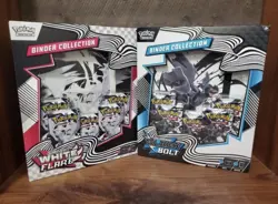 Sealed Pokemon TCG Scarlet & Violet: Black Bolt & White Flare Binders - Image 1