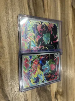 Pokemon TCG Bulbasaur Full Art Promo and Ivysaur Mega Evolution Full Art NM - Image 1