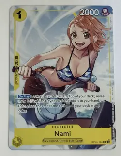 One Piece TCG ENGLISH Nami OP15-108 DASH PACK PROMO Adventure On Kami’s Island - Image 1