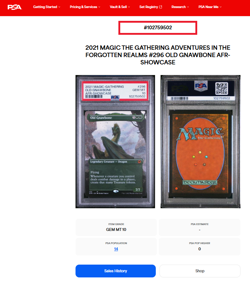 MTG Magic the Gathering AFR Forgotten Realms Borderless #296 Old Gnawbone PSA 10 - Image 3