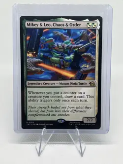 Mikey and Leo Chaos and Order - Teenage Mutant Ninja Turtles - MtG- NM - Image 1