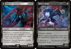 x1 Vincent Valentine // Galian Beast - Foil R MTG Final Fantasy M/NM, English - Image 1