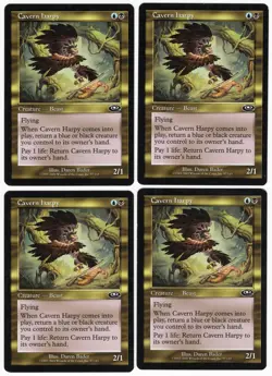 Cavern Harpy x4 4x 2001 Planeshift PLAYSET Multi-Color Creature MTG SP - NM AZ1 - Image 1