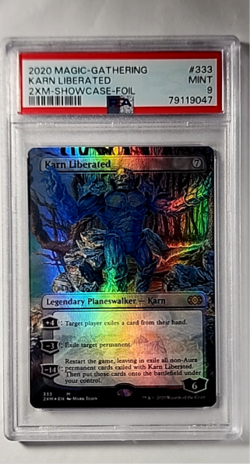 2020 MTG Magic the Gathering Double Masters Foil #333 Karn Liberated PSA 9 Mint - Image 1