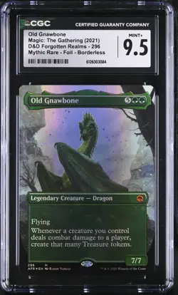 OLD GNAWBONE Adventures in the Forgotten Realms Borderless Foil CGC 9.5 MTG - Image 1