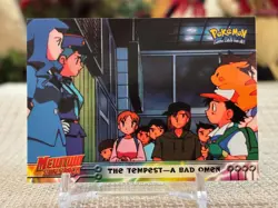 1999 Pokemon (Mewtwo Strikes Back) #15 (The Tempest-A Bad Omen) Black Logo NM - Image 1