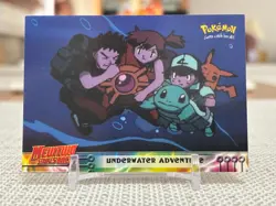 1999 Pokemon Movie (Mewtwo Strikes Back) #17 (Underwater Adventure) Blue NM - Image 1