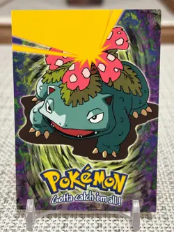 1999 Topps Pokemon The First Movie #E3 of 12 Venusaur (Evolution) Blue Logo NM - Image 1