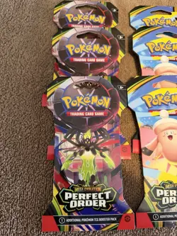 Pokemon TCG - Mega Evolution PERFECT ORDER Booster Pack All 12, 3 sets Of 4 - Image 2
