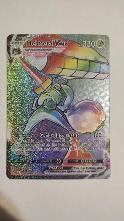 Pokemon Melmetal VMAX 080/078 Rainbow Secret Rare Pokemon GO NM Free Shipping - Image 1