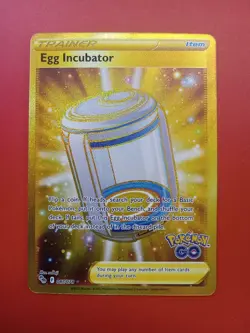 Egg Incubator 087/078 Pokemon GO Gold Secret Rare Pokemon Free Shipping!! - Image 1