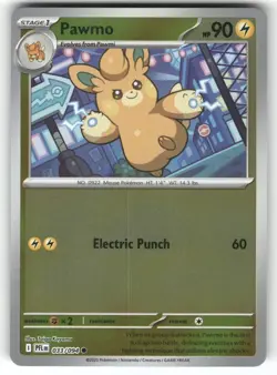 POKEMON PAWMO 033/094 COMMON PHANTASMAL FLAMES REVERSE HOLO NM - Image 1