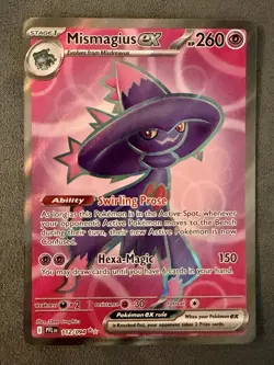Mismagius EX 112/094 Ultra Rare Phantasmal Flames Holo Pokemon TCG NM - Image 1