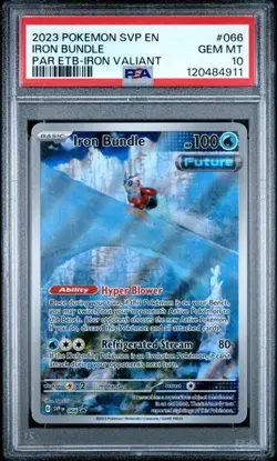 IRON BUNDLE Scarlet & Violet ETB Black Star Promo #066 PSA 10 Pokemon - Image 1