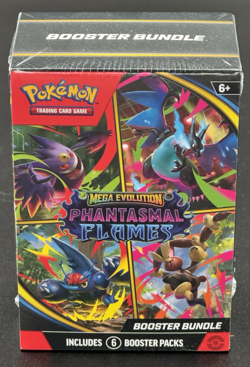 Pokemon TCG: Mega Evolution-Phantasmal Flames Booster Bundle Factory Sealed - Image 1