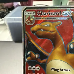 Pokemon - Charizard GX SM60 - Sun & Moon Full Art Black Star Promo Holo (2017) - Image 2