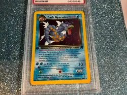 Pokemon Rocket Dark Gyarados Prerelease PSA 9 MINT - Image 5