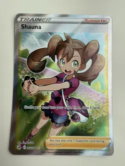 Shauna 263/264 Full Art Trainer Fusion Strike TCG Pokemon NM 0101#100 - Image 1