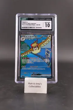 Pidgeot ex 136/108 Sv3: Ruler of the Black Flame Holo (Japanese) CGC 10 Pokemon - Image 1