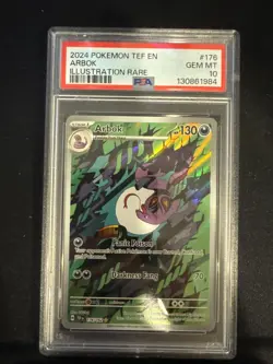 2024 Pokemon SV Temporal Forces Arbok #176/162 PSA 10 - Image 1