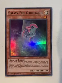 YuGiOh Galaxy-Eyes Cloudragon - WSUP-EN009 - Super Rare 1st Ed M/NM - Image 1