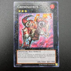 YuGiOh Grenosaurus BP01-EN026 Starfoil Rare 1st Edition NM - Image 1