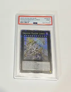 PSA 9 Mint 2025 Yu-Gi-Oh! Dragon Master Lords #ALIN-EN000 1st Edition QCSR - Image 1