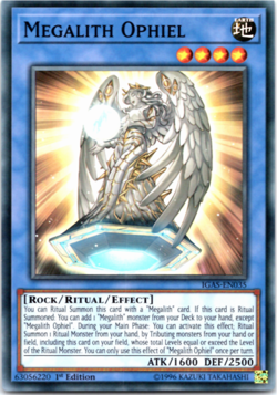Megalith Ophiel - IGAS-EN035 - Super Rare - 1st Edition - Yugioh - Image 1