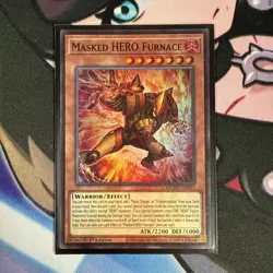 Yugioh Masked HERO Furnace MZMU-EN015 Maze of Muertos 1st Edition NM - Image 1