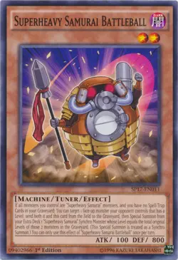 Yugioh! MP Superheavy Samurai Battleball - SP17-EN011 - Common - 1st Edition Mod - Image 1
