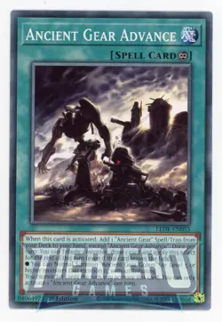 Yugioh LEDE-EN055 Ancient Gear Advance Common 1st Edition NM/LP - Image 1