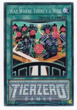 Yugioh LEDE-EN067 Way Where There's a Will Super Rare 1st Edition NM - Image 1